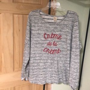 Long sleeve shirt ‘creme de la creme’